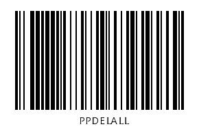 Kod kreskowy z kodem akcji do usuwania paczek w oknie edycji listu przewozowego